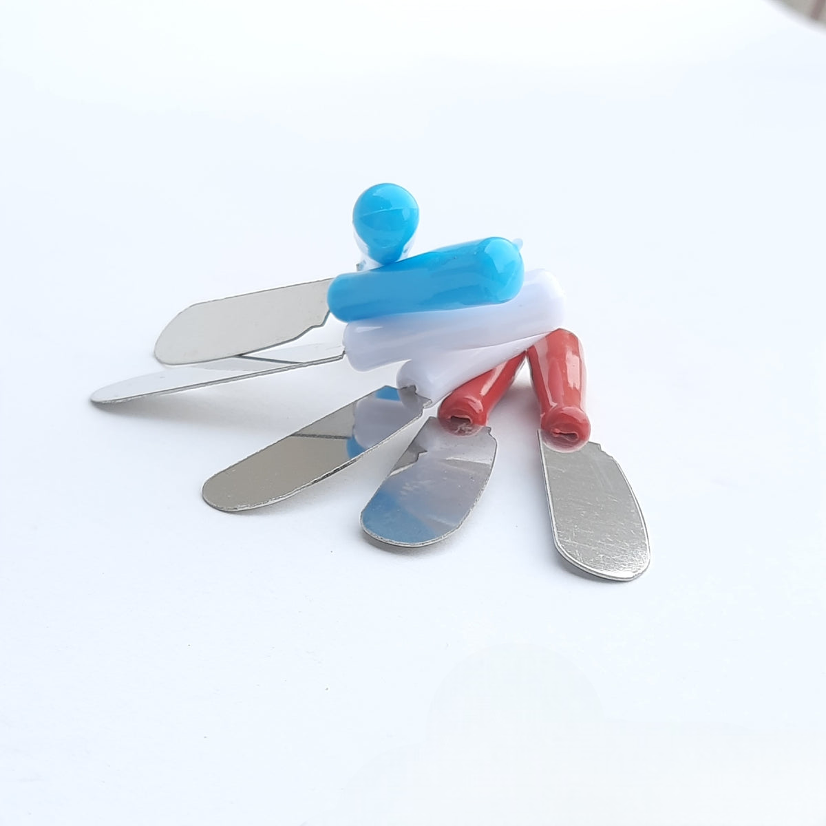 6pcs Butter Knife With Plastic Handle, Butter Cream Icing Frosting Knife, Kitchen Cake Decoration Tools 6pcs Butter Knife With Plastic Handle, Butter Cream Icing Frosting Knife, Kitchen Cake Decoration Tools